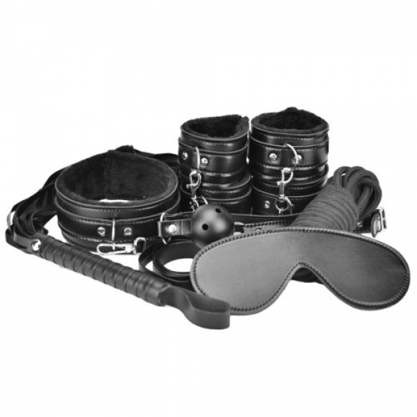 n11024 loving joy beginners bondage kit black 8 piece
