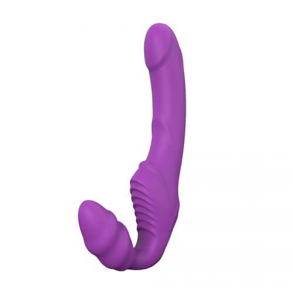 n11025 rechargeable silicone strapless vibrating dildo 1