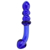 n11033 spectrum ribbed g spot glass dildo 1