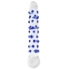 n11034 spectrum nubby textured glass dildo 1