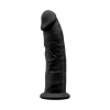 n11120 7 5 inch realistic silicone dual density dildo with suction cup black