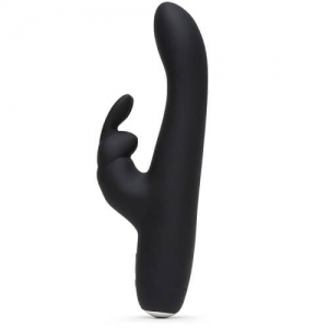 n11196 fsog greedy girl rechargeable slimline rabbit vibrator 2