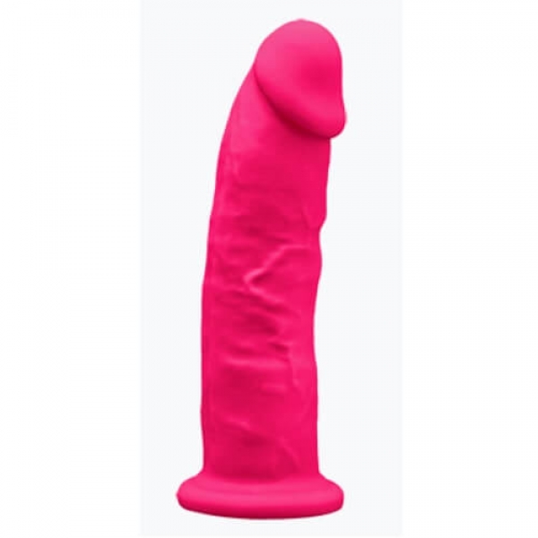 n11388 7 5inch realistic silicone dildo wsuction cup pink 1 1