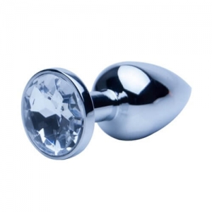 ns7101 precious metals silver anal plug large 1 2