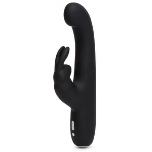 n11492 hr rechargeable slimline gspot rabbit vibrator black 1