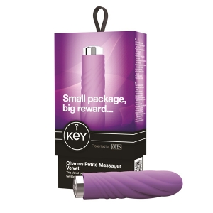 0010604 key by jopen charms petite massager velvet lavender rkrviotemur08efx