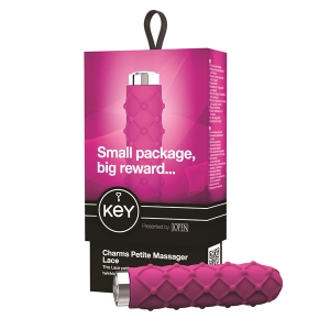 0010605 key by jopen charms petite massager lace raspberry pink 5bc3n94mw6ngckym