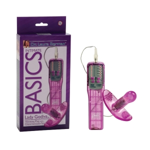 Dr Laura Berman Lady Godiva Vibrating Plug with Clitoral Stim Tip