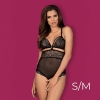 Obsessive - 838-TED-1 teddy opencrotch S/M - Black
